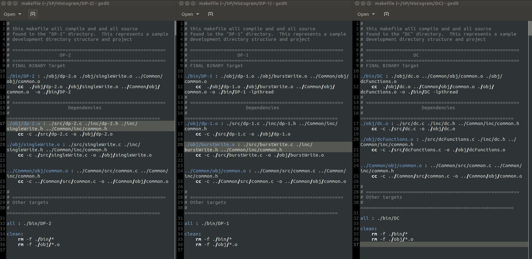 Project Makefiles image 1
