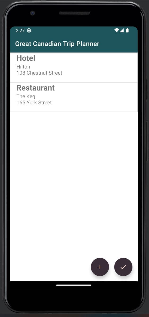 View Trips and Write Notes image 2