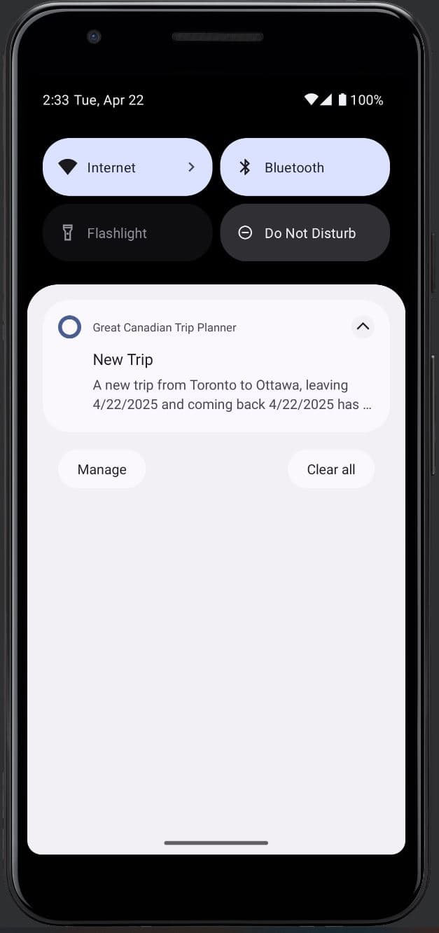 Calendar Access and Notifications image 2
