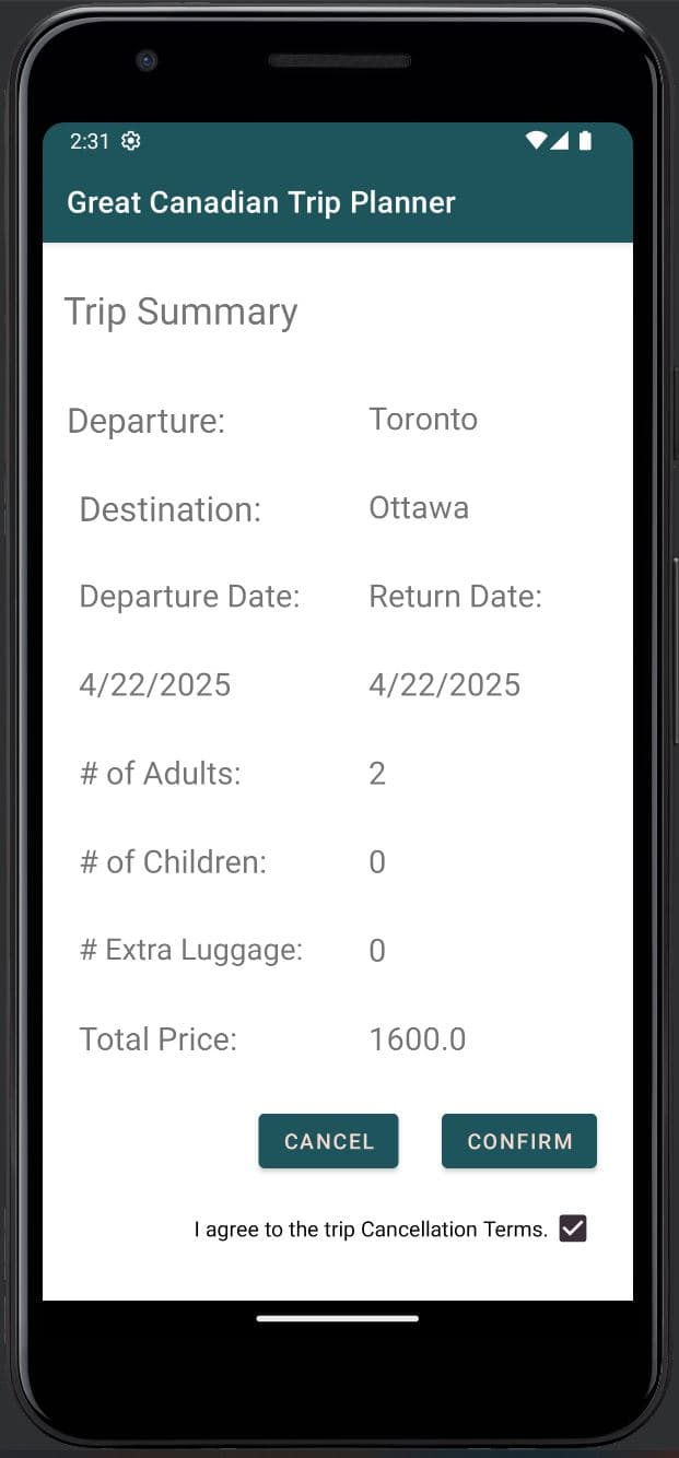 Trip Summary and Booking Confirmation image 1