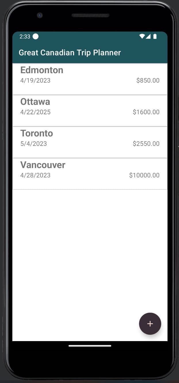View Trips and Write Notes image 1